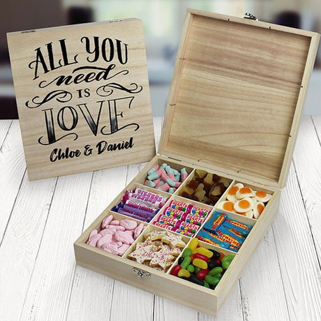 All You Need Is Love 9 Compartment Sweet Box - Gift Moments