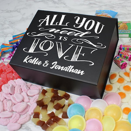 All You Need Is Love Deluxe Sweet Box - Black - Gift Moments
