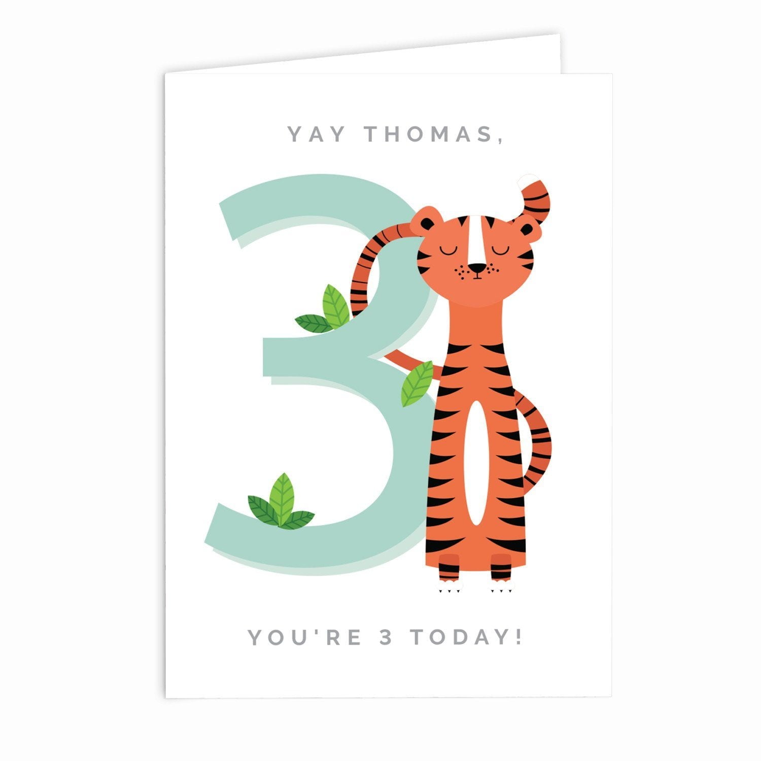 Personalised Animal Birthday Card: 5 - Greeting Cards By Gift Moments