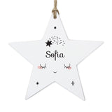Baby Moon Wooden Star Decoration - Gift Moments
