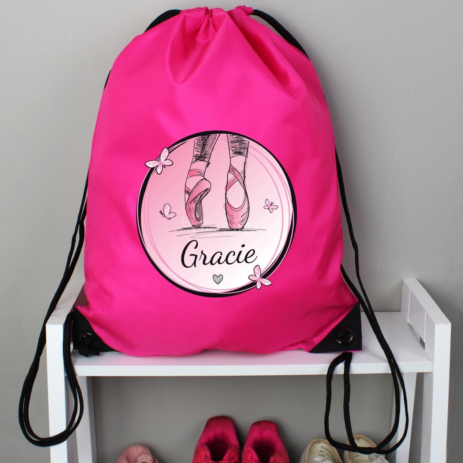 Personalised Ballet Pink Kit Bag: 1 - Kids Bags By Gift Moments