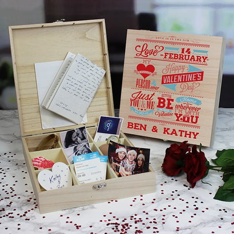 Be My Valentine 9 Compartment Keepsake Box - Gift Moments