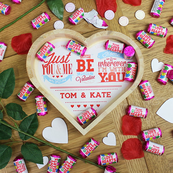 Be My Valentine Wooden Love Heart- Large - Gift Moments