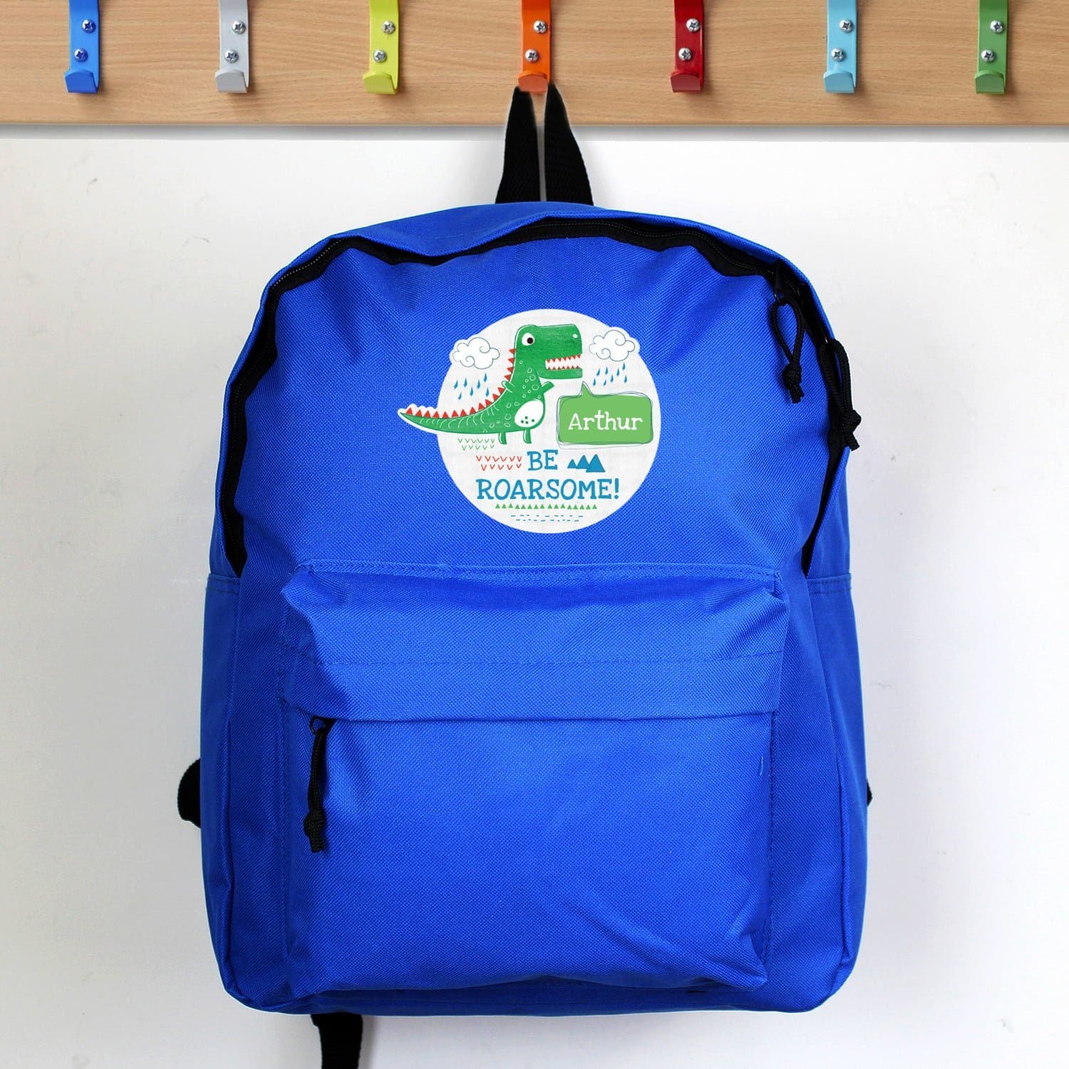 Personalised ’Be Roarsome’ Dinosaur Backpack: 1 - Kids Bags By Gift Moments