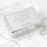 Beautiful Mum Rectangular Jewellery Box - Gift Moments