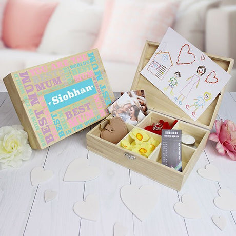 Best Mum - 6 Compartment Keepsake Box - Gift Moments