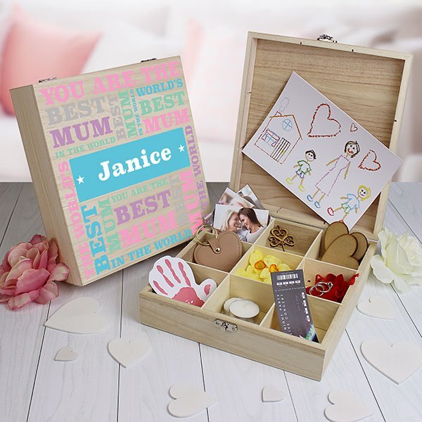 Best Mum - 9 Compartment Keepsake Box - Gift Moments