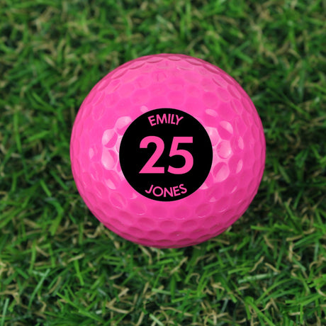 Big Age Pink Golf Ball - Gift Moments