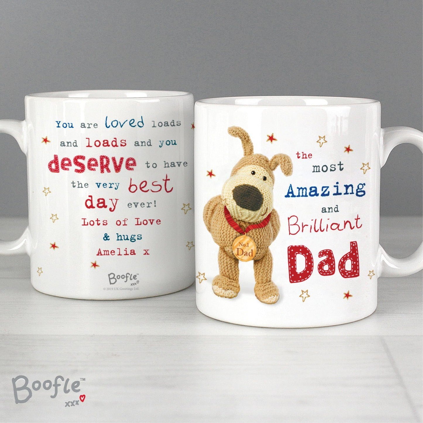 Personalised Boofle Medal Mug: 2 - Mugs By Boofle