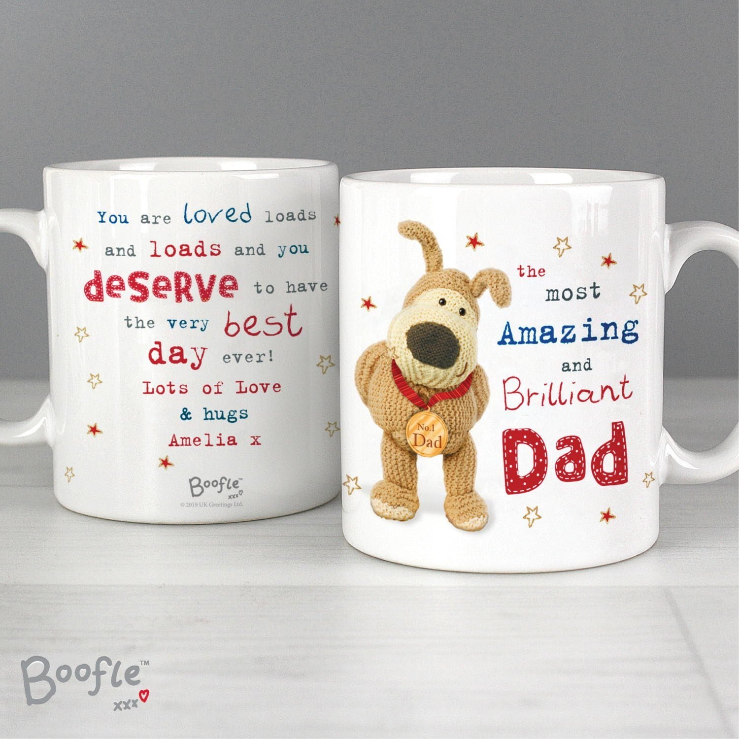 Personalised Boofle Medal Mug: 2 - Mugs By Boofle
