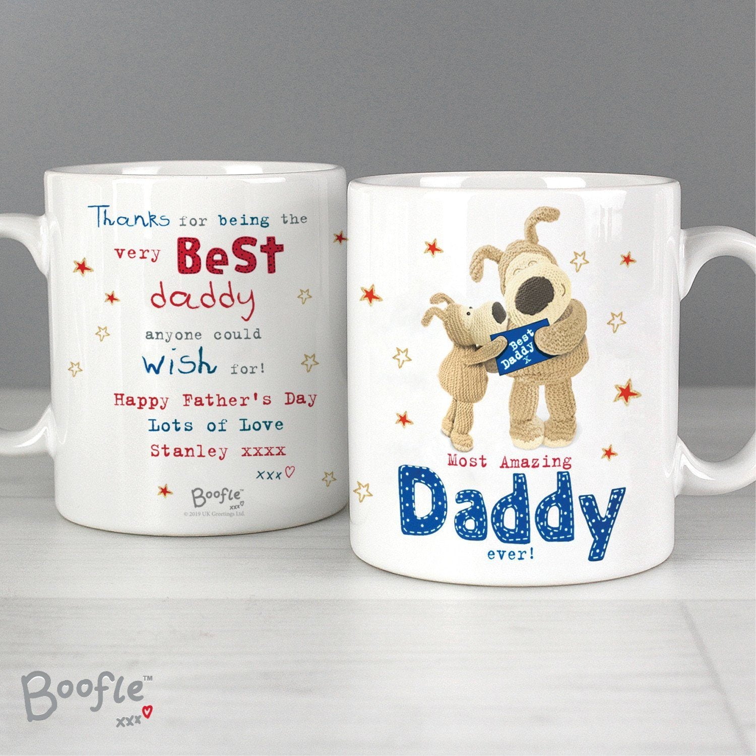 Personalised Boofle Most Amazing Daddy Mug: 2 - Mugs By Boofle