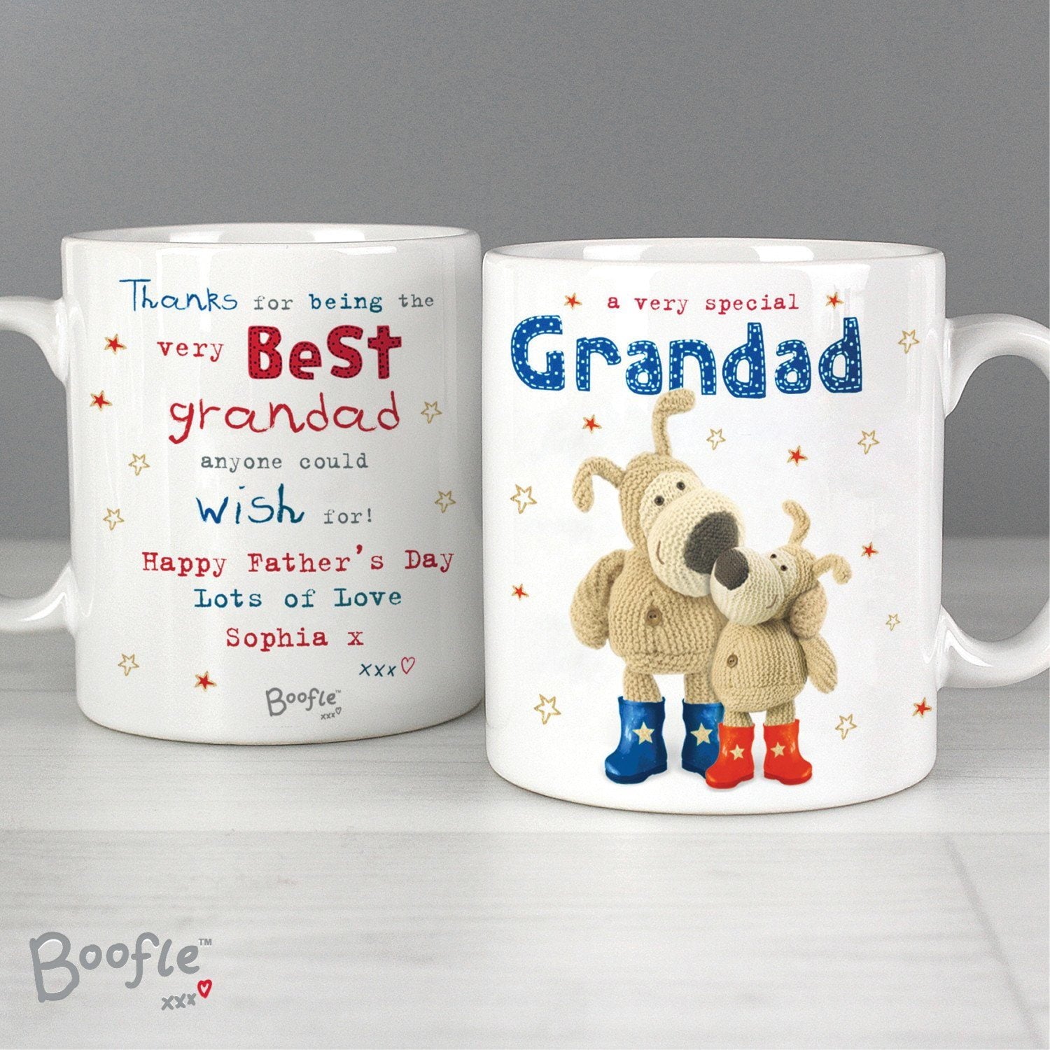 Personalised Boofle Special Grandad Mug: 2 - Mugs By Boofle