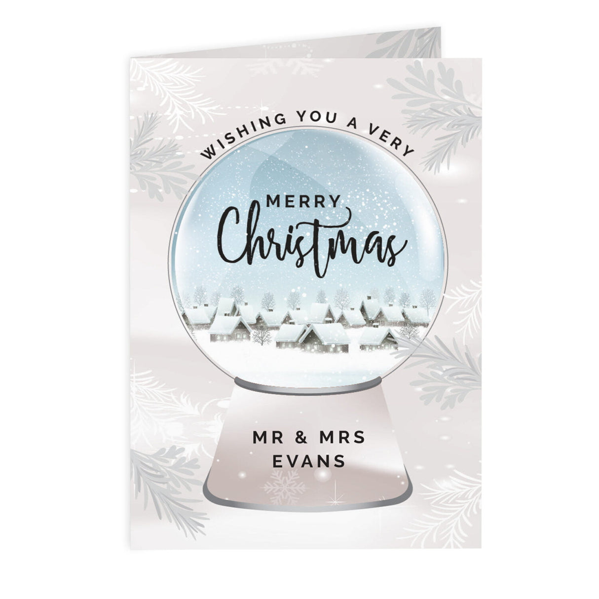 Personalised Christmas Snow Globe Greeting Card: 4 - Greeting Cards By Gift Moments