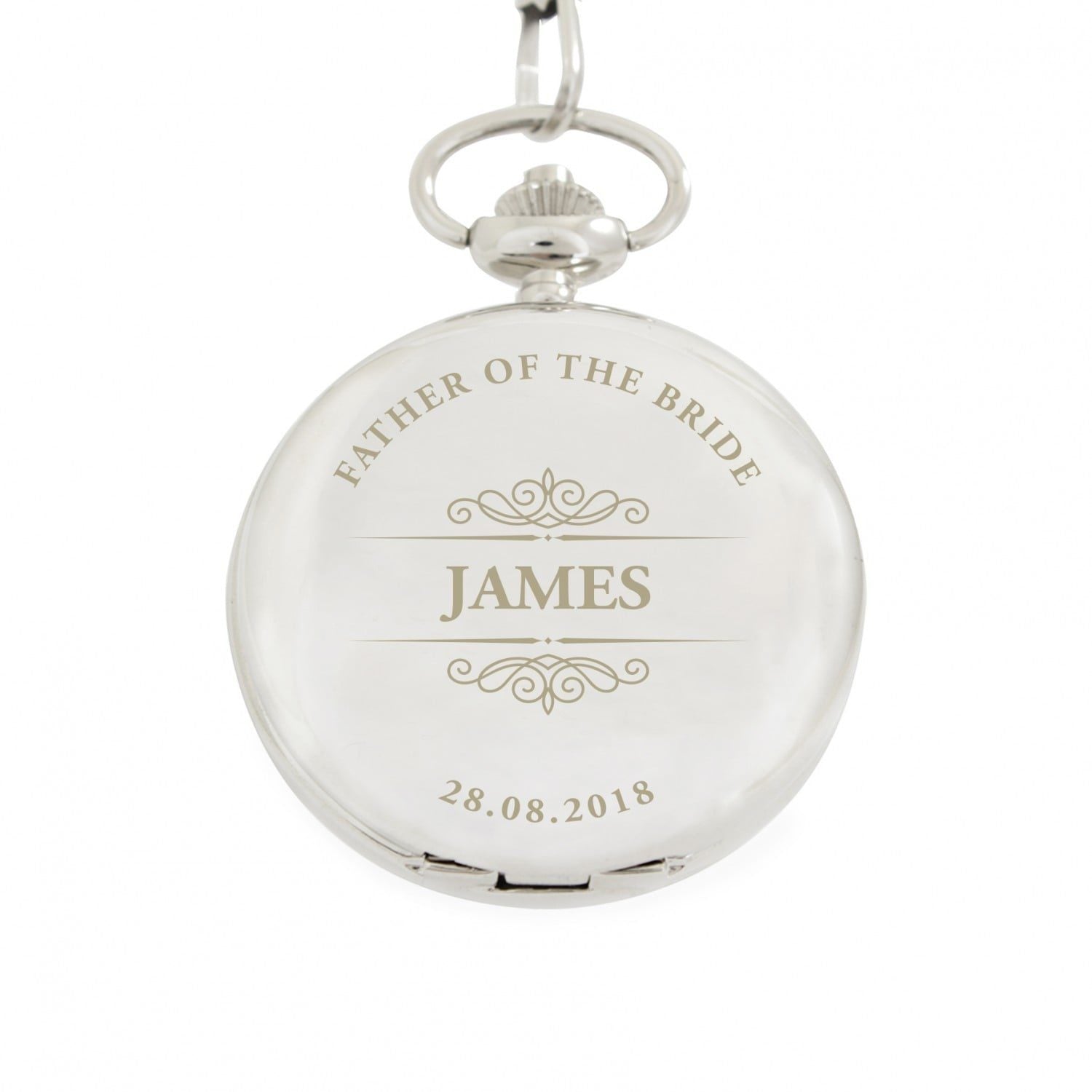 Personalised Classic Pocket Fob Watch: 3 - Watches By Gift Moments