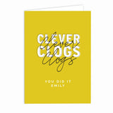 Personalised Clever Clogs Achievement Card: 3 - Greeting Cards By Gift Moments