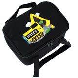 Personalised Digger Black Lunch Bag: 4 - Lunch Boxes & Bags By Gift Moments
