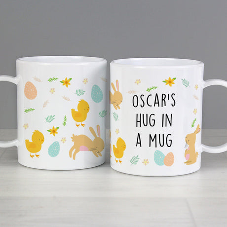 Easter Bunny & Chick Plastic Mug - Gift Moments