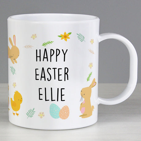 Easter Bunny & Chick Plastic Mug - Gift Moments