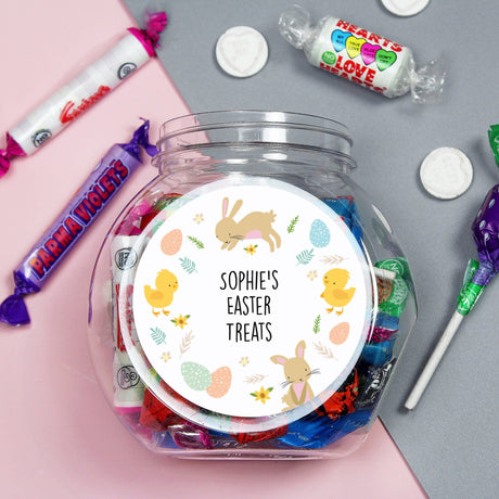 Easter Bunny & Chick Sweets Jar - Gift Moments