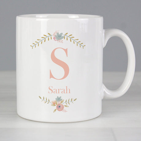 Personalised Floral Bouquet Mug: 2 - Mugs By Gift Moments