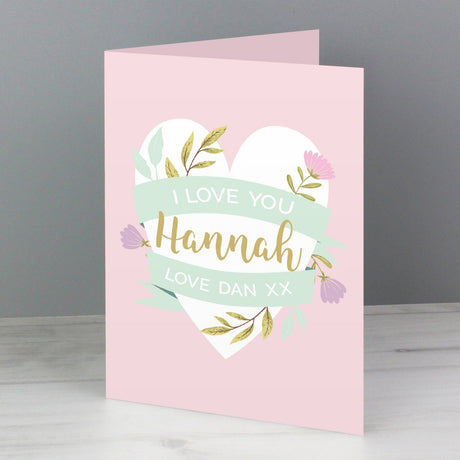 Floral Heart Card - Gift Moments
