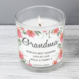 Floral Sentimental Scented Jar Candle - Gift Moments