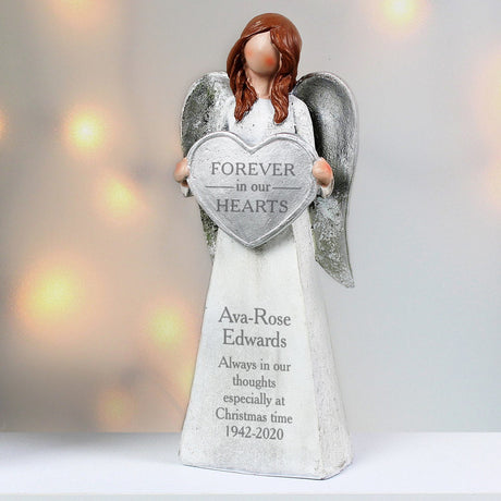 Forever In Our Hearts Memorial Angel Ornament - Gift Moments
