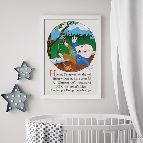 Framed Humpty Dumpty Print - Gift Moments