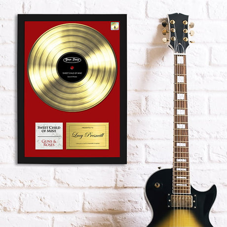 Framed 'Your Song' Print - Gold - Gift Moments