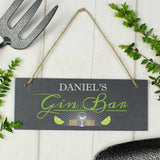 "Gin Bar" Hanging Slate - Gift Moments