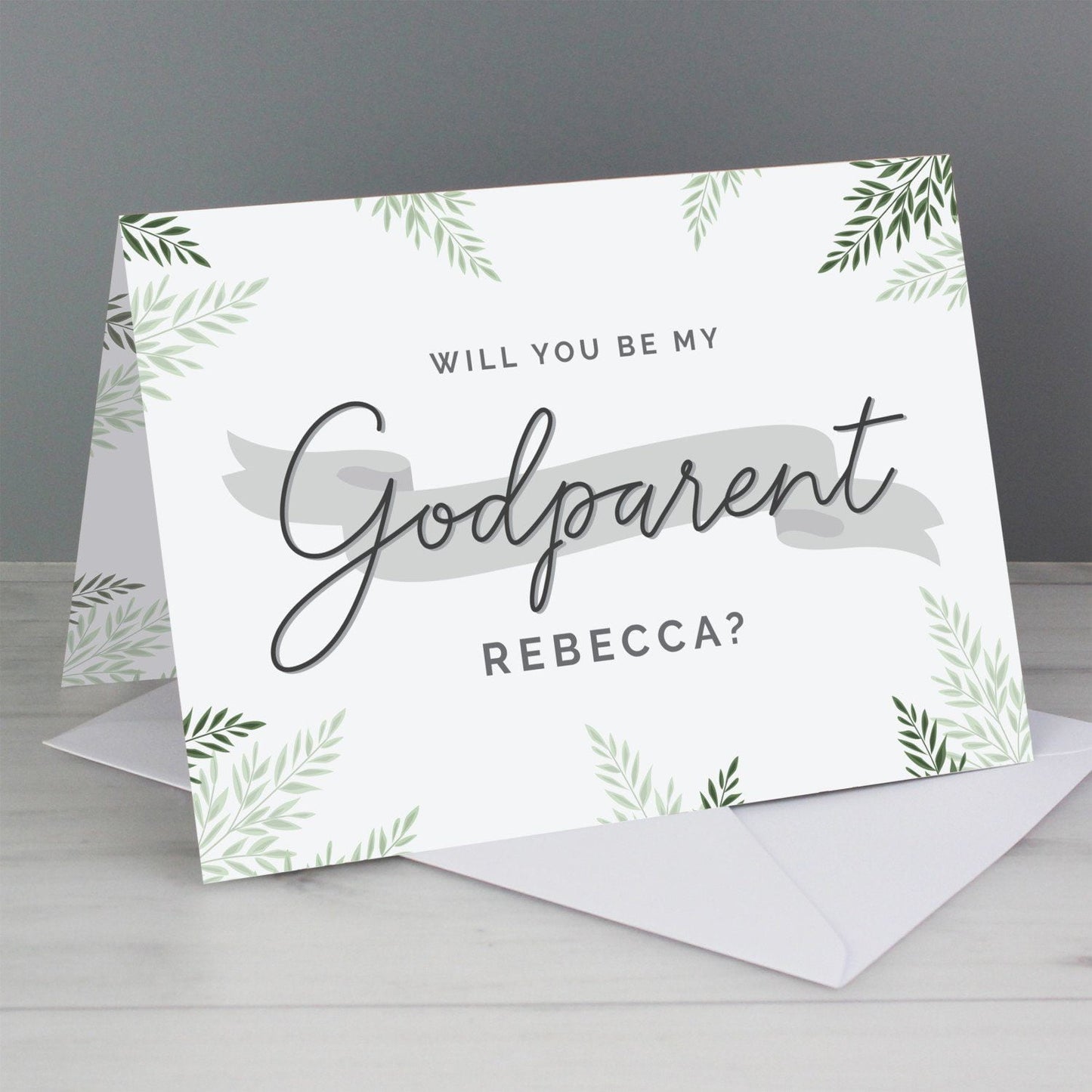 Personalised Godparent Card: 1 - Greeting Cards By Gift Moments