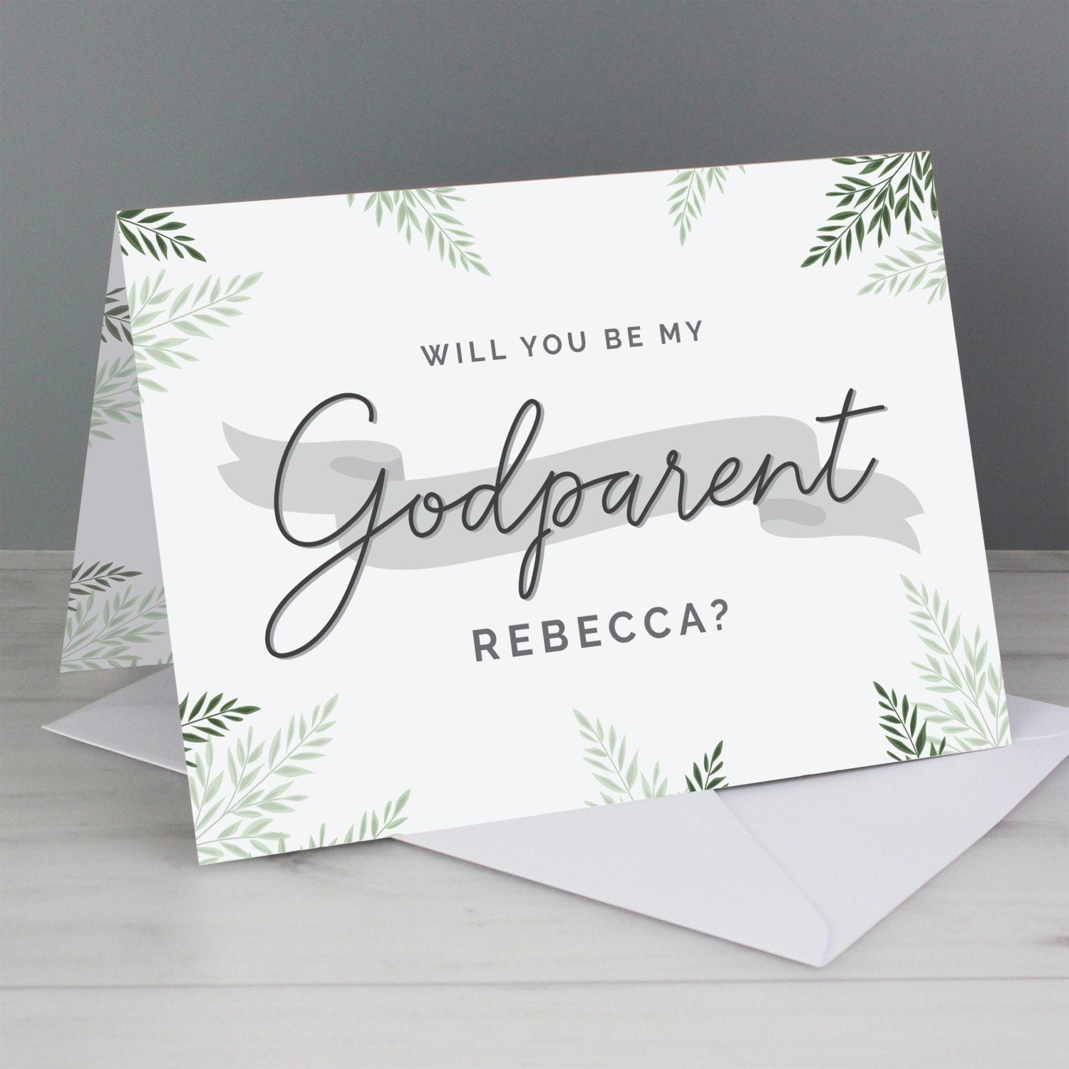 Personalised Godparent Card: 1 - Greeting Cards By Gift Moments