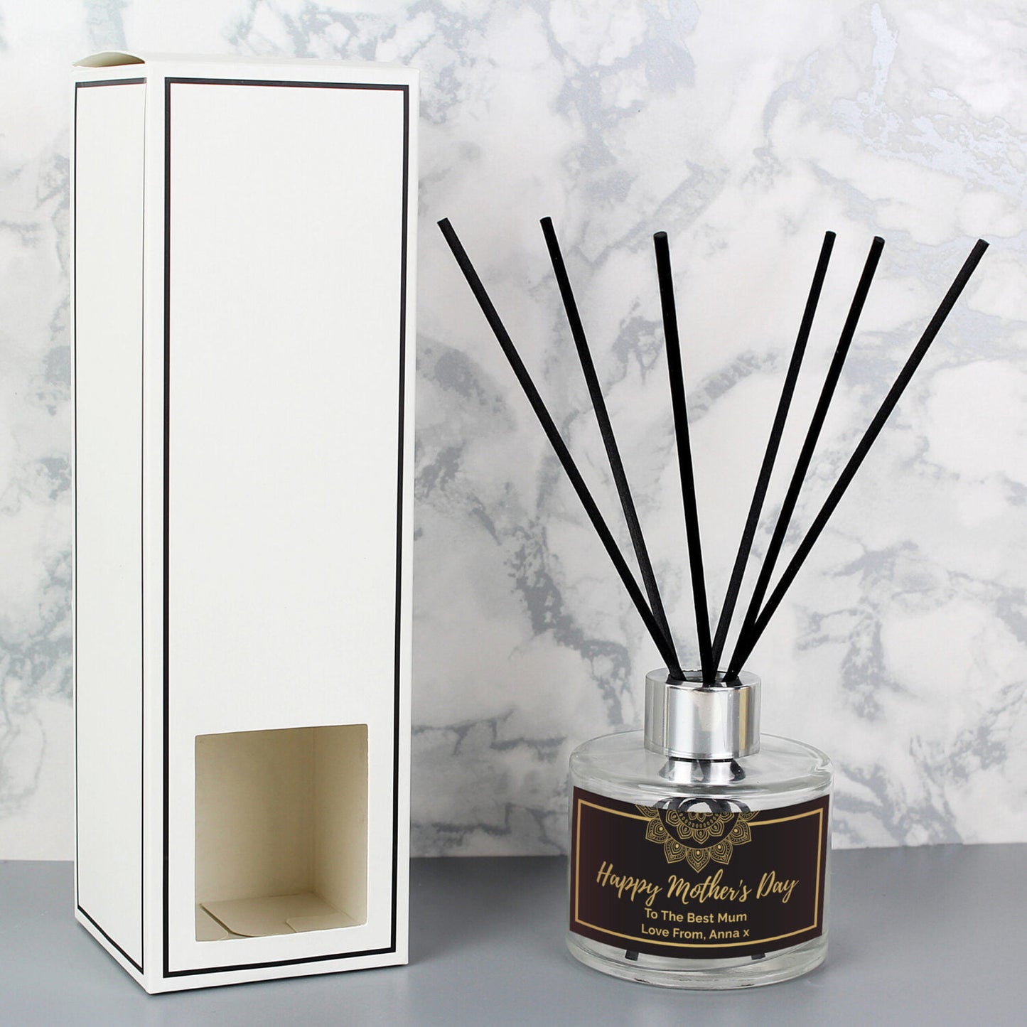 Personalised Gold Mandala Reed Diffuser: 1 - Reed Diffusers By Gift Moments