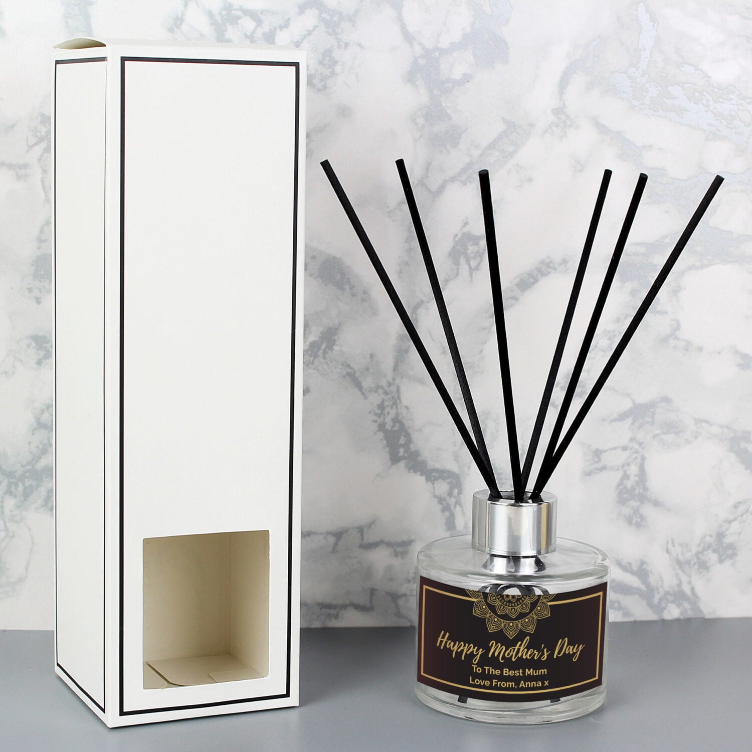 Personalised Gold Mandala Reed Diffuser: 1 - Reed Diffusers By Gift Moments