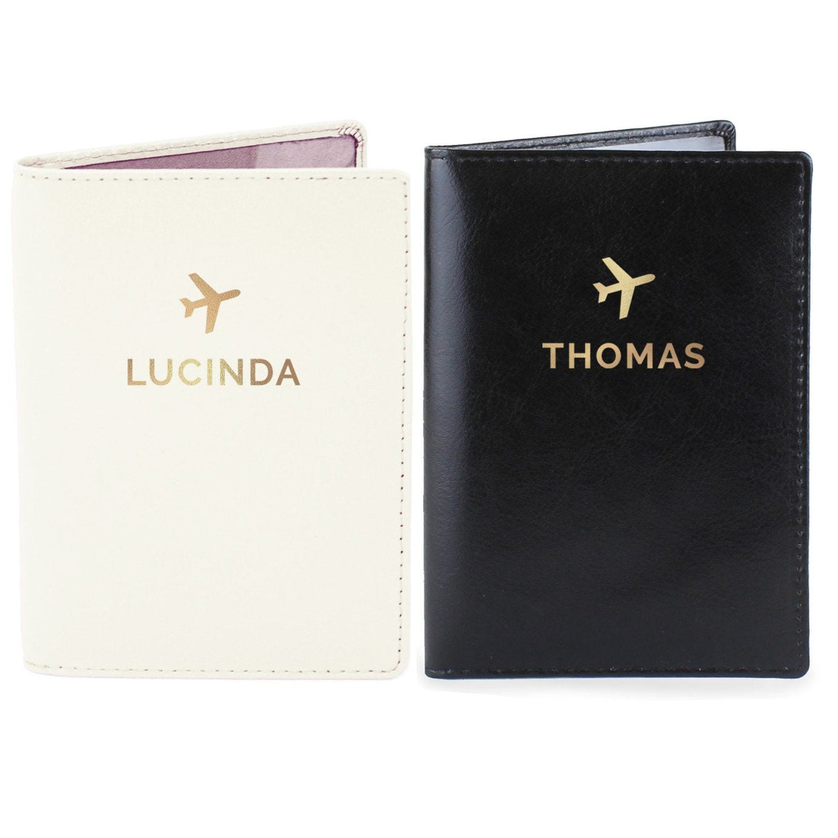 Gold Name Passport Holders Set - Gift Moments