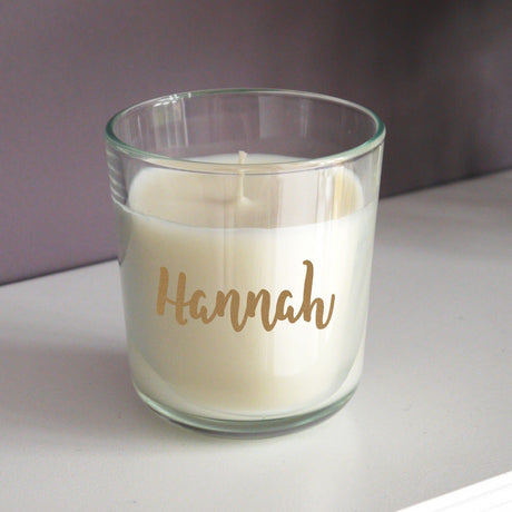 Gold Name Scented Jar Candle - Gift Moments