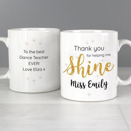 Helping Me Shine Teacher Mug - Gift Moments