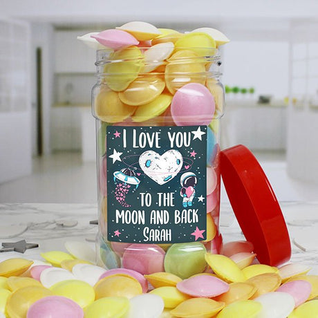 I LOVE YOU Flying Saucers Sweet Jar - Gift Moments