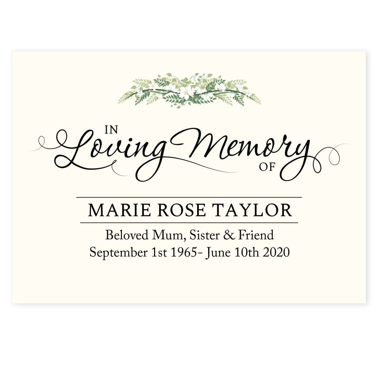 In Loving Memory Card - Gift Moments