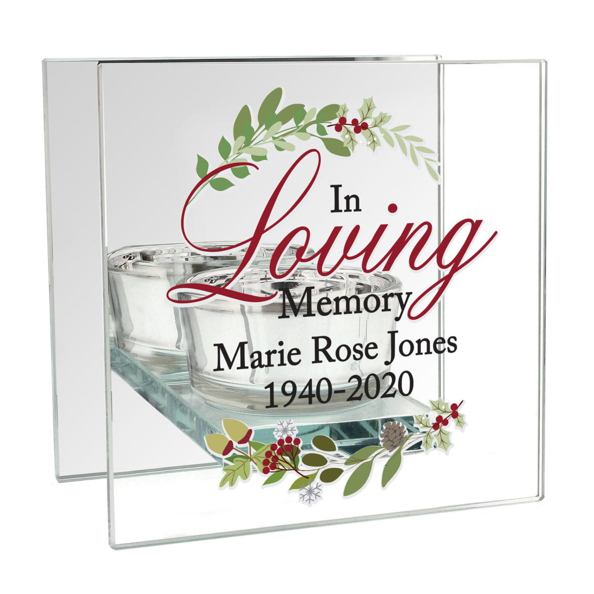 In Loving Memory Christmas Candle Holder - Gift Moments