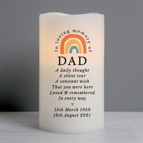 In Loving Memory Rainbow LED candle - Gift Moments