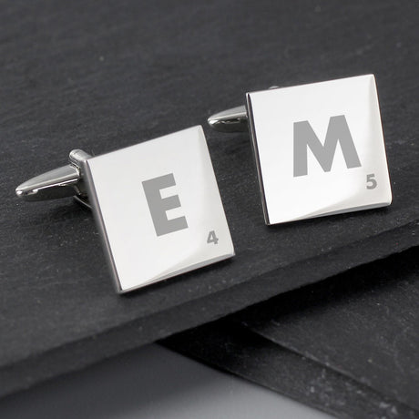 Initials and Age Square Cufflinks - Gift Moments