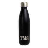 Initials Black Metal Insulated Drinks Bottle - Gift Moments