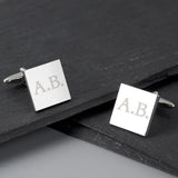 Initials Square Cufflinks - Gift Moments
