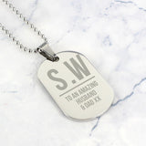 Initials Stainless Steel Dog Tags - Gift Moments