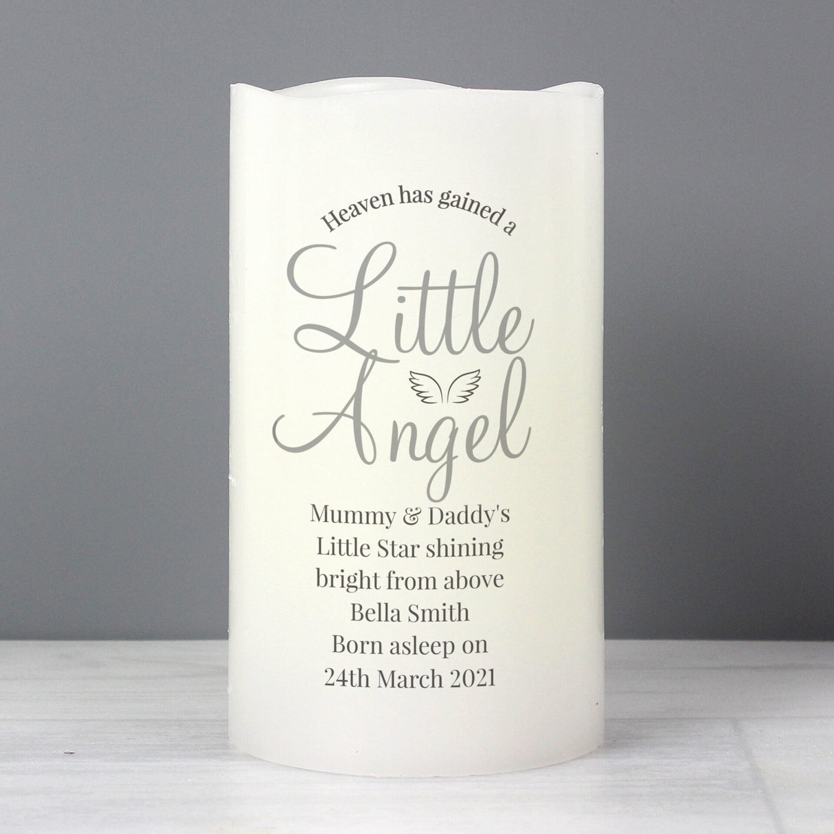 Little Angel Memorial LED Candle - Gift Moments