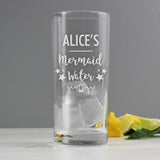 Personalised Mermaid Water Hi Ball Glass: 2 - Highball Glasses By Gift Moments