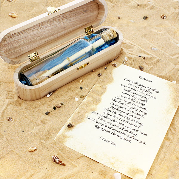 Message In A Bottle in Box - Gift Moments