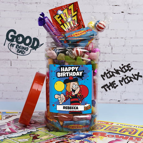 Minnie - 'Happy Birthday' Retro Sweet Jar - Gift Moments