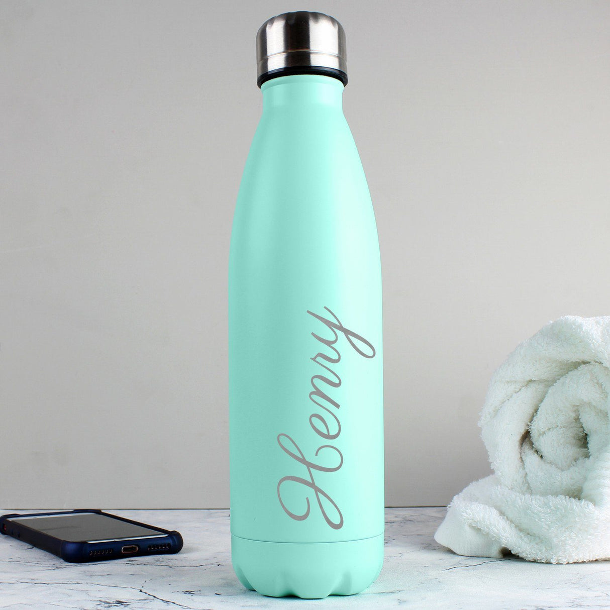 Mint Green Metal Insulated Drinks Bottle - Gift Moments